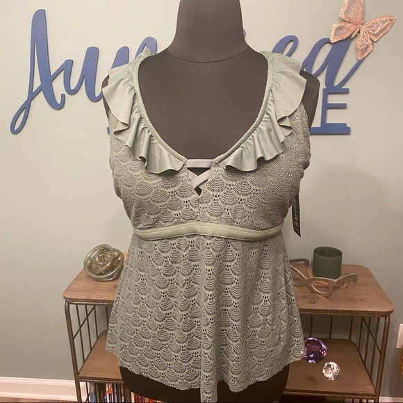 Olive two piece swim wear - Picture 1 of 5